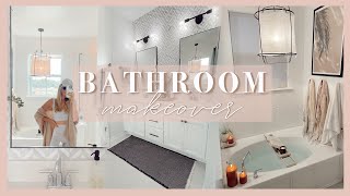 MAIN BATHROOM MAKEOVER | DIY ideas, decor styling tips, & tour!