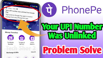 Your UPI Number Was Unlinked From Google Pay Notification Problem Solve