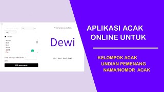 Aplikasi Membuat Acak Nama dan Kelompok untuk Undian Pemenang atau Pembagian Kelompok Secara Random screenshot 4