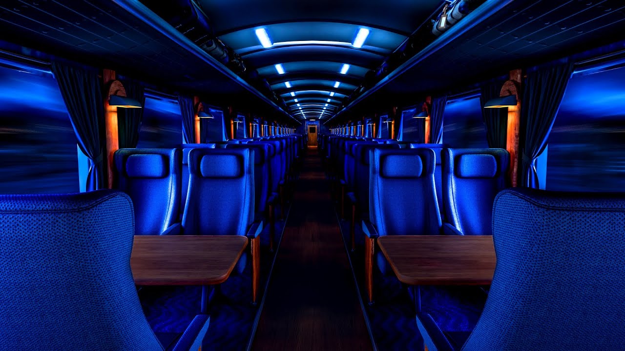 Train Cabin White Noise Sounds | Great for Sleeping, Studying, & Relaxing