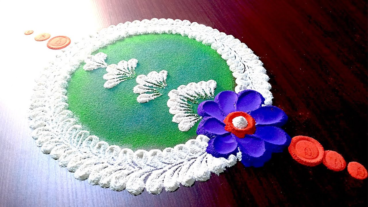 diffrent rangoli for all festivals,easy and simple rangoli,kolam,sand ...