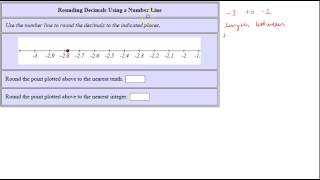 Rounding Decimals Using a Number Line 2