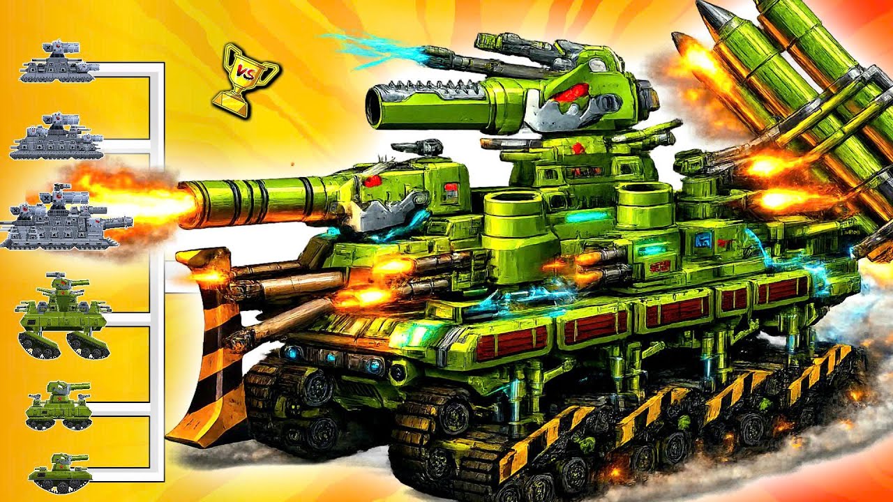 KV44 Tank Boss Unleashed – Insane Firepower & Missile Destruction!