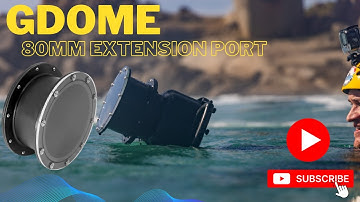 GDome 80mm Lens Port Extension with Flat Lens Element for the Mobile and XL Waterhousings