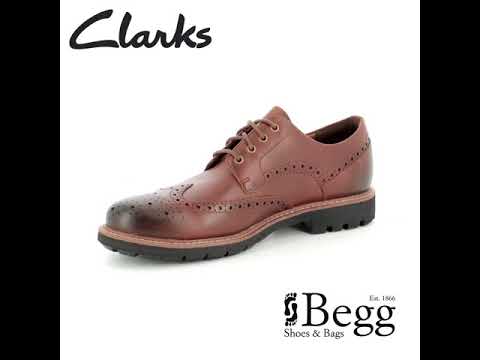 clarks batcombe wing dark tan