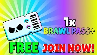 1x Brawl Pass+ Giveaway 🔥😱 #brawlstars #supercell #giveaway