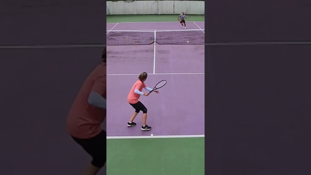 Bring the pusher to net #tennis