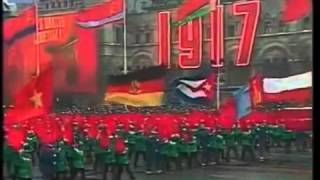 Москва, 7 ноября, 1979, Красная площадь.  Парад физкультурников и демонстрация. Кинохроника