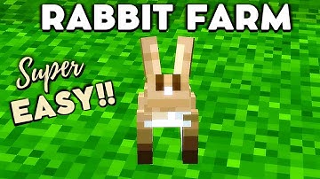 🐇SIMPLE, EASY Minecraft Rabbit Farm Tutorial Bedrock/Java 1.18+