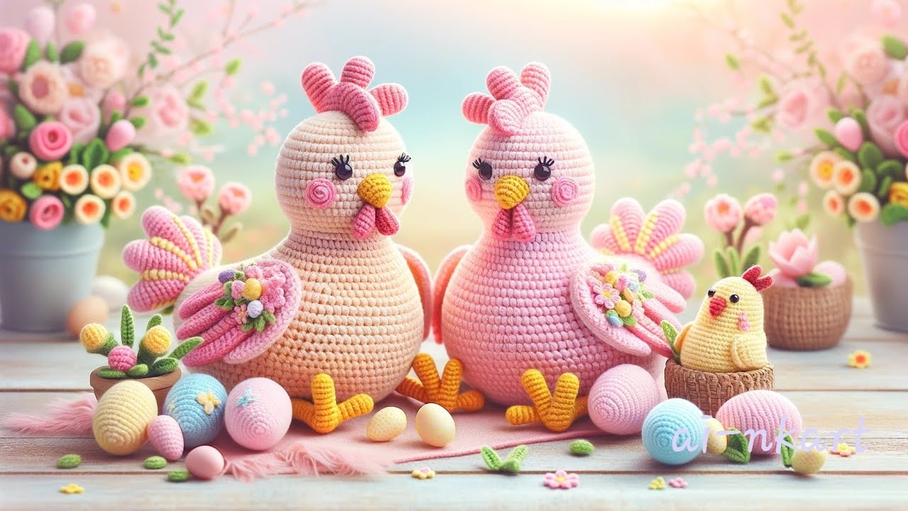 Вдохновляйтесь изображениями ИИ, Пасха #вязание