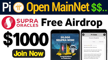Pi Network Open MainNet Update | Celia CLT Mining & PXR Network | Supra Oracle Free $1000 Airdrop