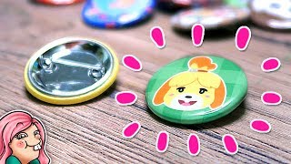 Making Cute ANIMAL CROSSING Buttons!