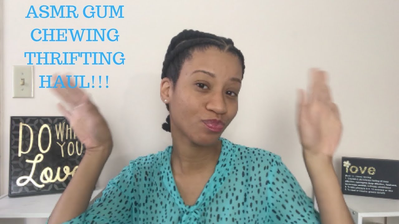 ASMR Gum Chewing Ebay Thrifting Haul