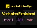 What&#39;s the Difference Between var, let and const? | JavaScript Pro Tips #2 image
