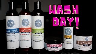 Up North Naturals Wash Day - Type 4 Natural Curly Hair - Soft, Moisturized &amp; Defined Natural Coils