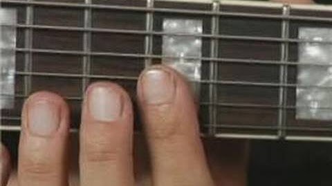 1st Inversion of Db Minor Guitar Chord on the Top Strings : Guitar Chord Dictionary 21