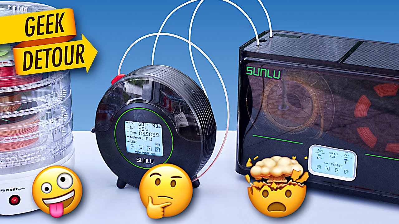 SUNLU Filament Dryer S4 vs S2 vs Food Dehydrator 