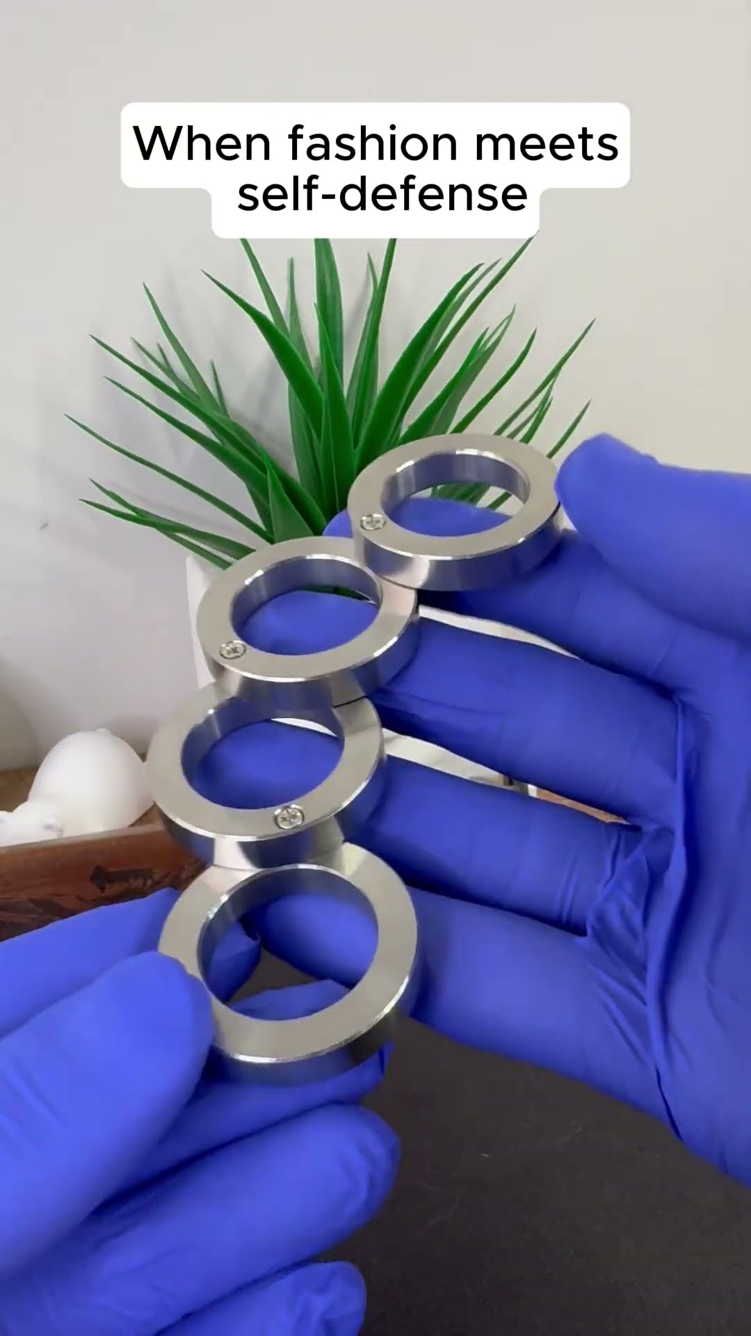 Product Link in Bio ( # 1608 ) @MaviGadgets ▶️ Stainless Steel Self-Defense Rotatable Foldable Ring