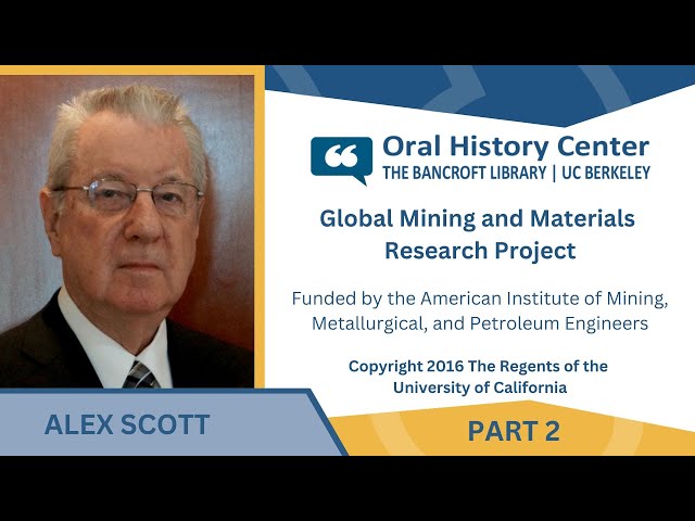Alex Scott: In Service to TMS, The Minerals, Metals, and Materials Society, 1970s to 2000s - Part 2 class=
