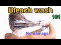 How to remove hair dye with bleach wash