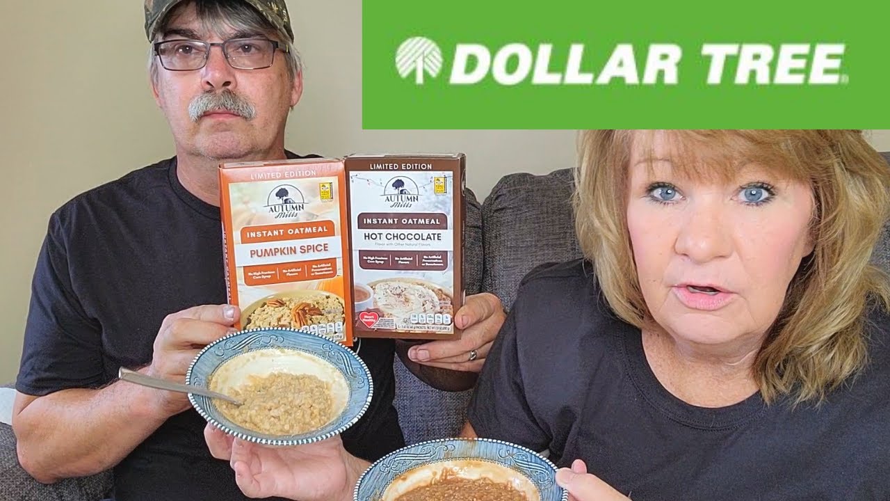 Dollar Tree Pumpkin Spice & Hot Chocolate Oatmeal Taste Test YouTube