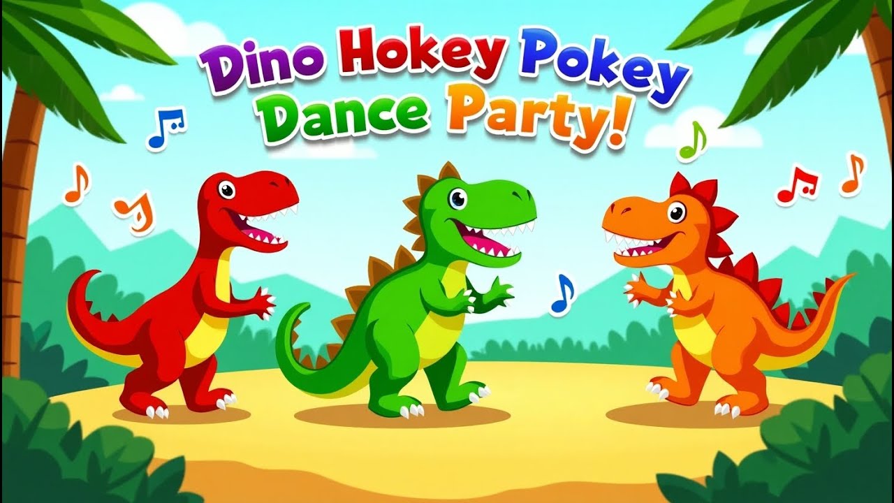 π¦πΆ Dino Hokey Pokey Dance Party! π¦πΆ Dino Hokey Pokey Dance Party!