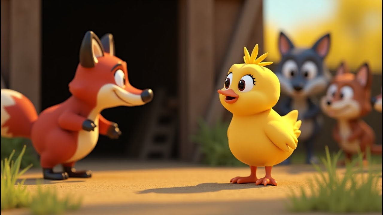 The Brave Little Chick 🐥 | Kids Poem About Courage & Farm Animals | Animated Nursery Rhyme