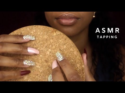 ASMR Relaxing and Dark Tapping | LONG NAILS (No Talking)