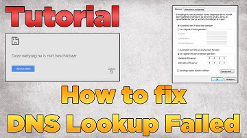 How to fix DNS Lookup Failed | Tutorial 2015 (Windows)