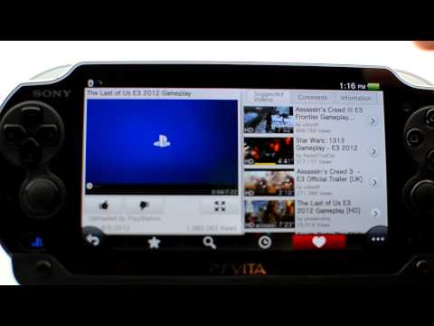 YouTube app for PS Vita E3