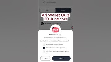 Ari Wallet Quiz 30 June | Ari Wallet Daily Quiz Today Answer | Arichain Quiz Today 30 June