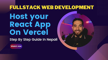 Host your React App on Vercel | Bipin Budhathoki | Nepali