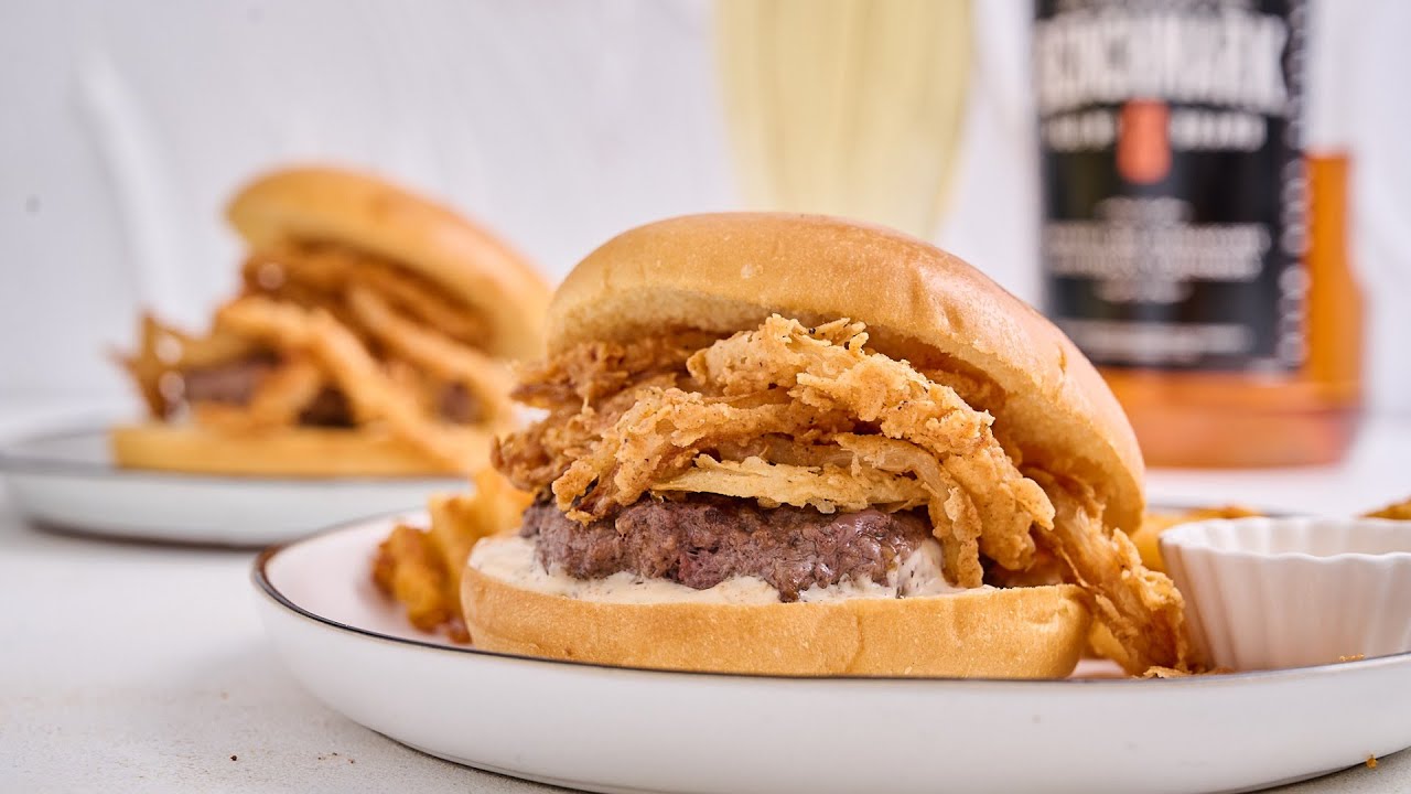Bison Burger With Cajun Bourbon Mayo Recipe