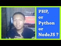 Should you use PHP or Python or NodeJS ?