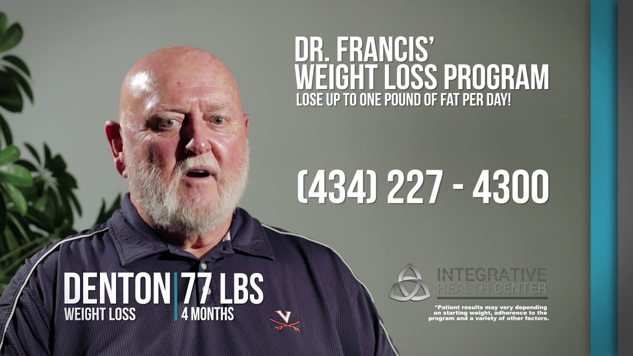 Denton Lost 77 lbs Dr. Francis’ Weight Loss Program YouTube