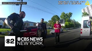 Video shows police removing python from grill of car in New Jersey