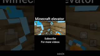 Minecraft elevator new minecraft #short#gaming#minecraft #