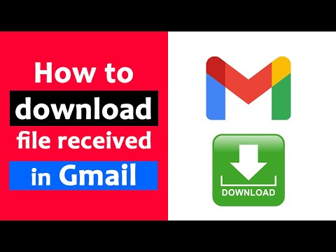 How to download gmail file | How to download video file received in Gmail