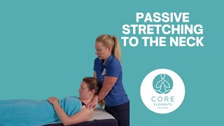 Passive Stretching of the Neck - In #massage stretching