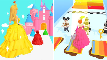 Princess Run 3D 👸🏻💃🏻👑 All Levels Gameplay Android, iOS