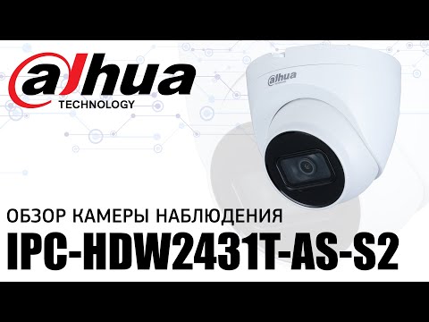 Обзор купольной камеры наблюдения Dahua IPC HDW2431T AS S2