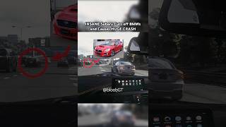 INSANE Subaru driver causes HUGE CRASH