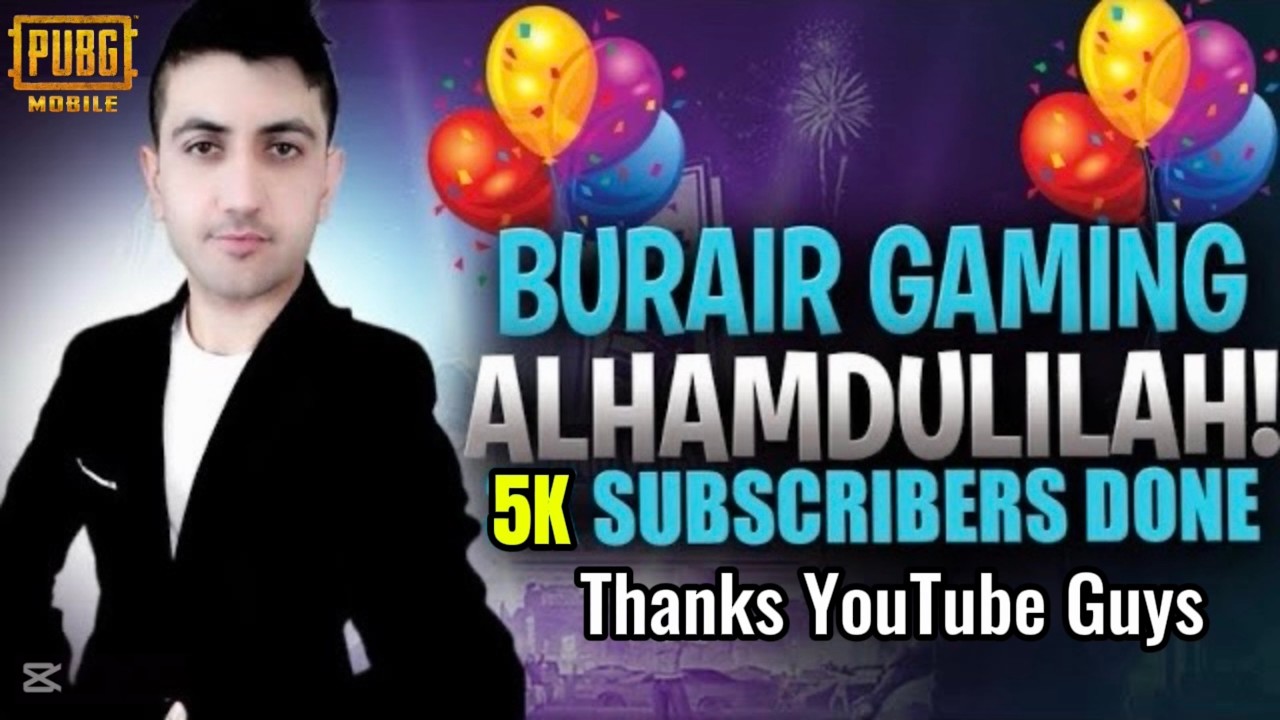 ALHAMDULILAH 5K SUBSCRIBERS DONE | Burair Gaming is Live (No.139) #burairgaming #pubgmobile #pubg