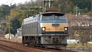 JR貨物 EF66 36号機(汽笛サービスあり) 単機回送 幡生→広島 2014.2