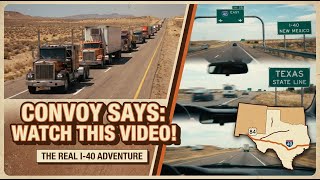 Driving on Interstate 40 Across New Mexico from US 84 to Texas