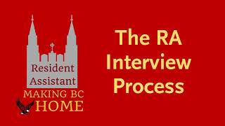 RA Podcast: Interview Process