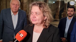 Наталия Киселова коментира в Перник предстоящата ротация на председателя на Народното събрание