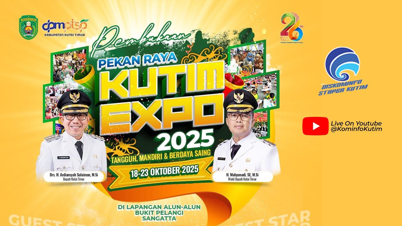 PEMBUKAAN PEKAN RAYA KUTIM EXPO 2025 - YouTube