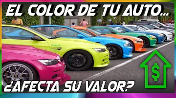 ¿Cuál es el color de coche menos común?