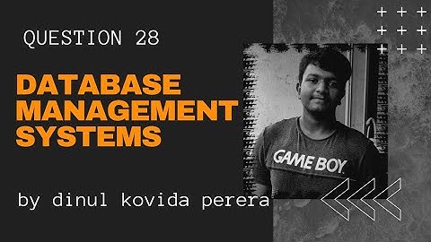 DBMS Question Session Task No 28 | 1st Year | Semester 01 | Java Institute | Dinul Kovida Perera